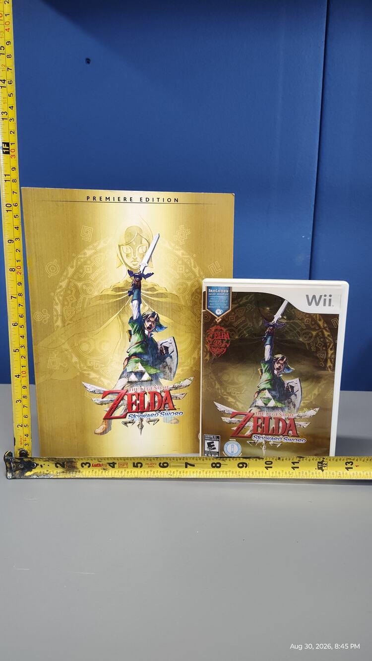 Zelda skyward sword Wii Game CIB + Prima Premiere Edition Guide